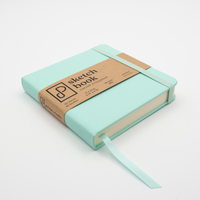 Sketchbook, 12cm x 12cm - Seafoam Green - Prism Studio Canada