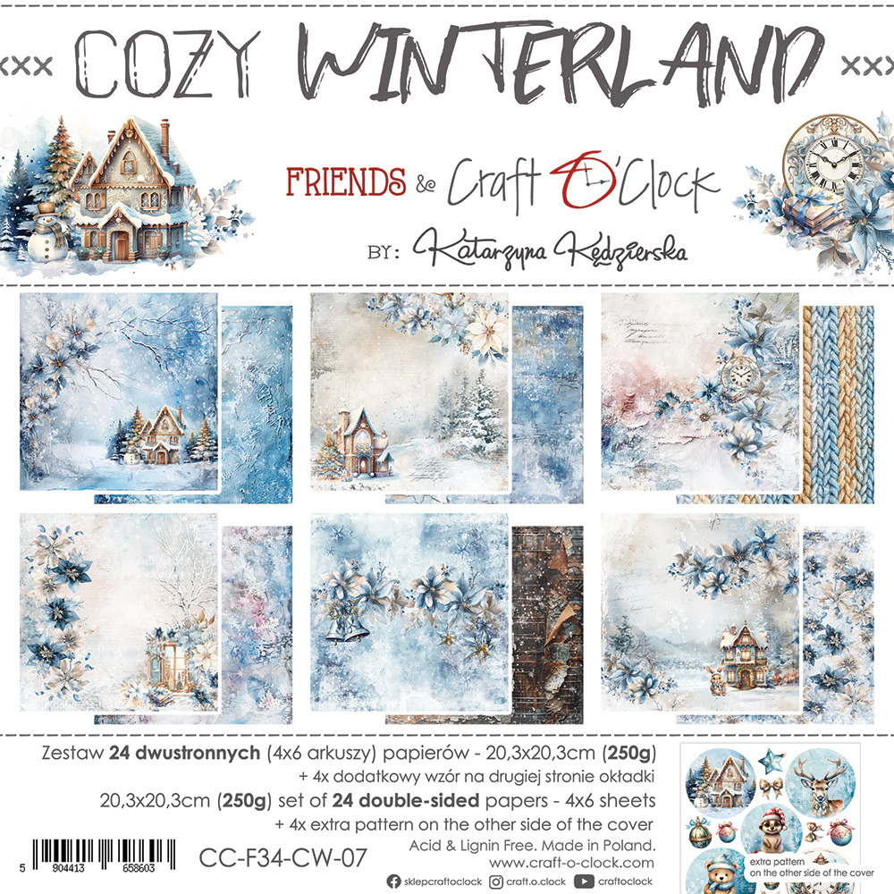 ++Craft O Clock Cozy Winterland -ferm 24 août CCL-F34-CW-07