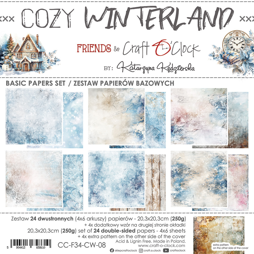 ++Craft O Clock Cozy Winterland -ferm 24 août CCL-F34-CW-08