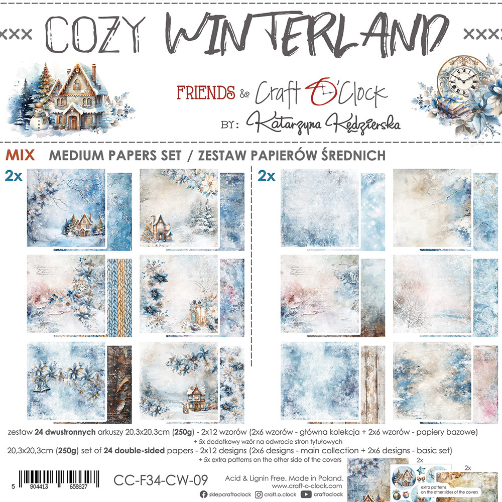 ++Craft O Clock Cozy Winterland -ferm 24 août CCL-F34-CW-09