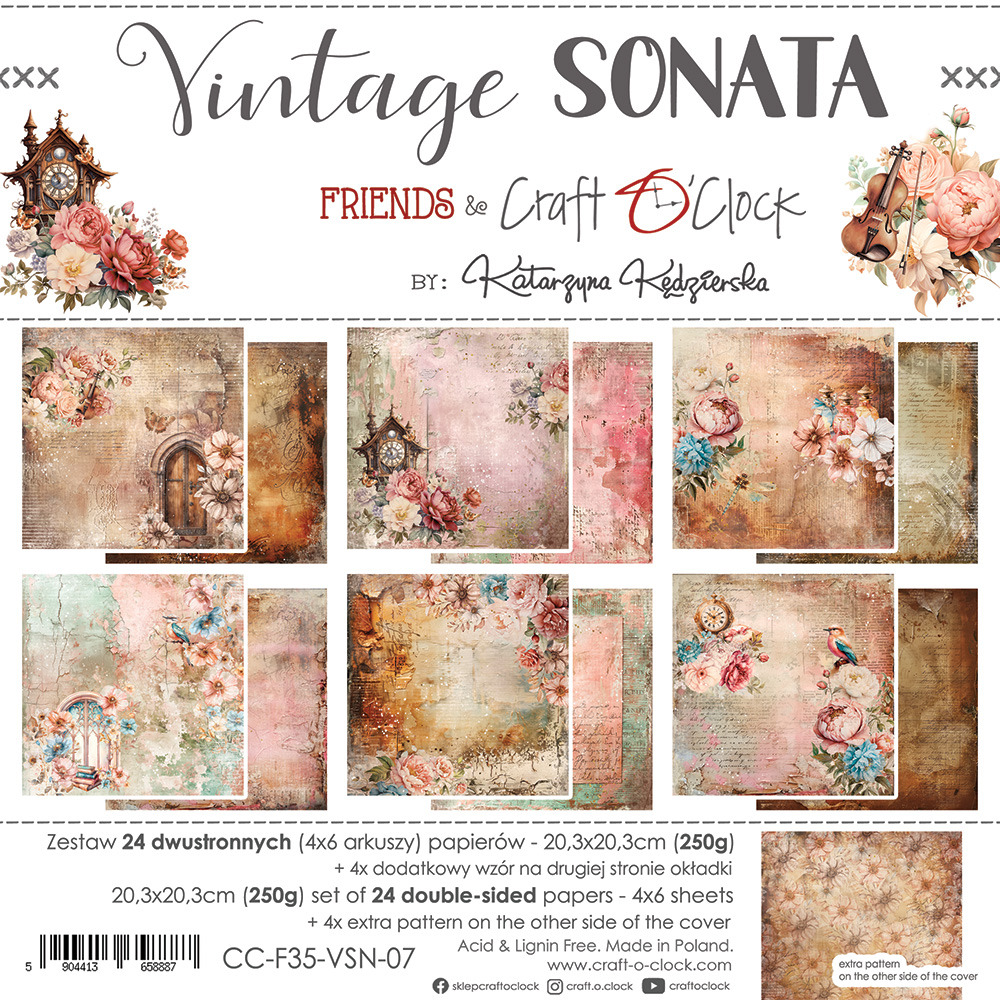 ++Craft O Clock Vintage Sonata -ferm 24 août CCL-F35-VSN-07