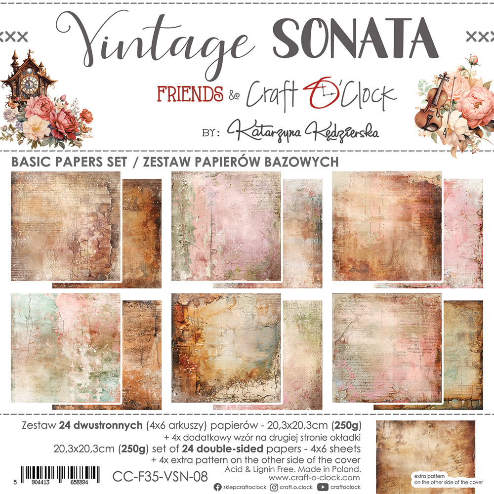 ++Craft O Clock Vintage Sonata -ferm 24 août CCL-F35-VSN-08