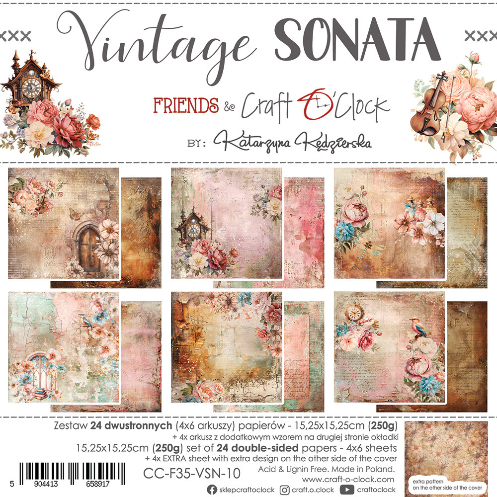 ++Craft O Clock Vintage Sonata -ferm 24 août CCL-F35-VSN-10