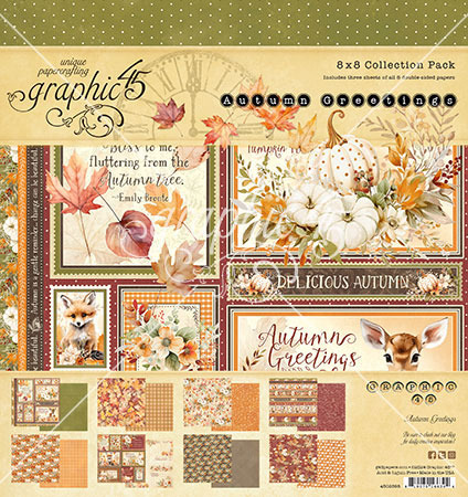 Graphic 45 Autumn Greetings -ferm 1 août GRA-4502898