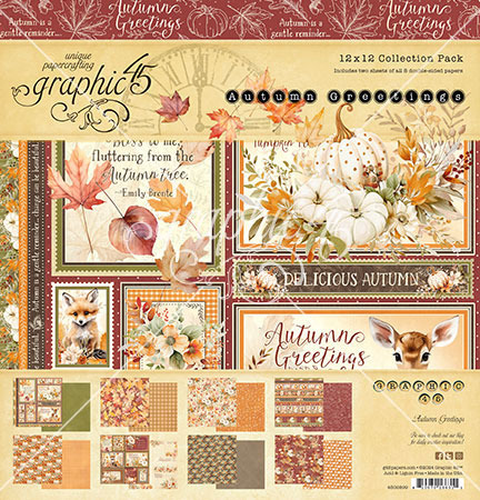 Graphic 45 Autumn Greetings -ferm 1 août GRA-4502899