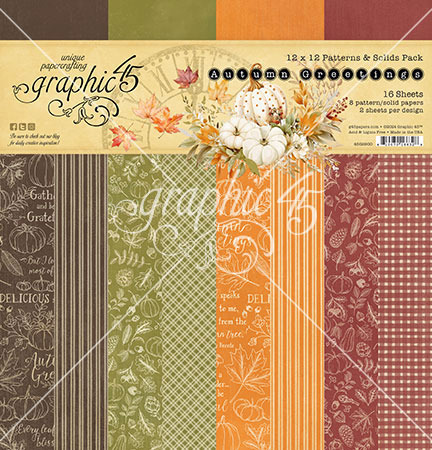 Graphic 45 Autumn Greetings -ferm 1 août GRA-4502900