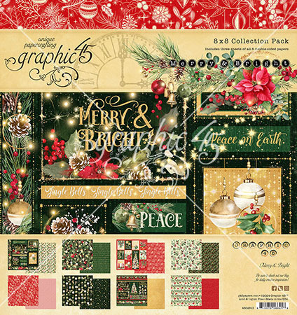 Graphic 45 Merry & Bright -ferm 1 août GRA-4502913