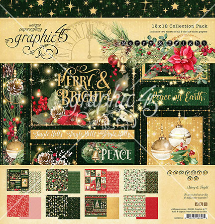 Graphic 45 Merry & Bright -ferm 1 août GRA-4502914