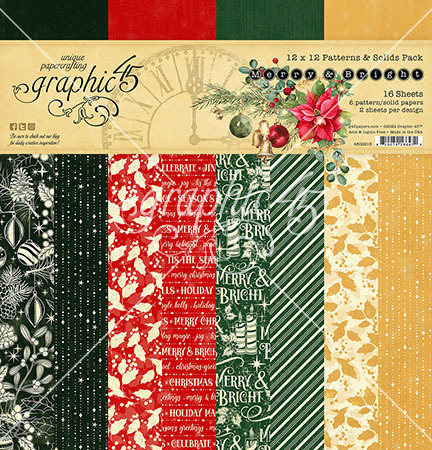 Graphic 45 Merry & Bright -ferm 1 août GRA-4502915