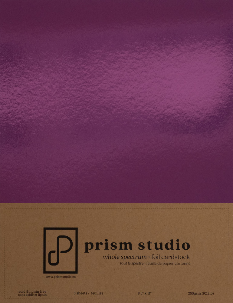 ++Prism Studio Whole Spectrum Foil Cardstock -ferm 28 août PRS-WF8250-109