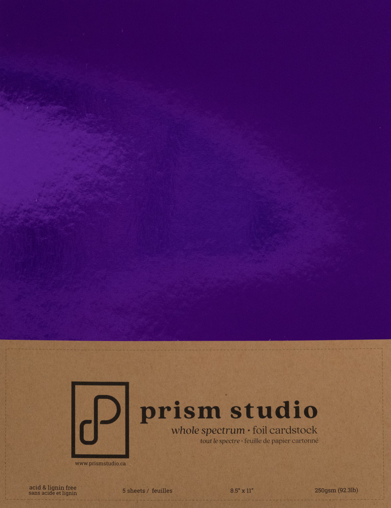 ++Prism Studio Whole Spectrum Foil Cardstock -ferm 28 août PRS-WF8250-110