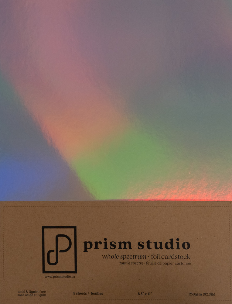 ++Prism Studio Whole Spectrum Foil Cardstock -ferm 28 août PRS-WF8250-114