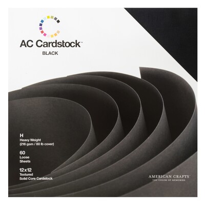 American Crafts: AC Cardstock - Textured Cardstock