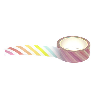 Washi Tape, Bright Rainbow Stripes