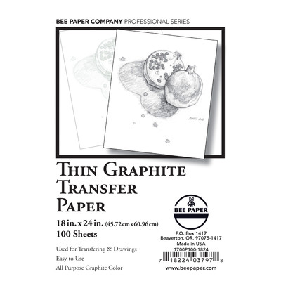 Thin Graphite Transfer Paper Pack, 18" x 24"