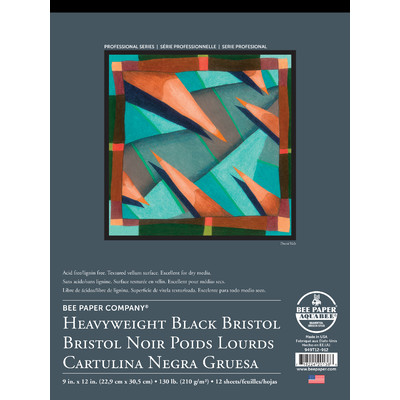 Bee Paper: Heavyweight Black Bristol Board
