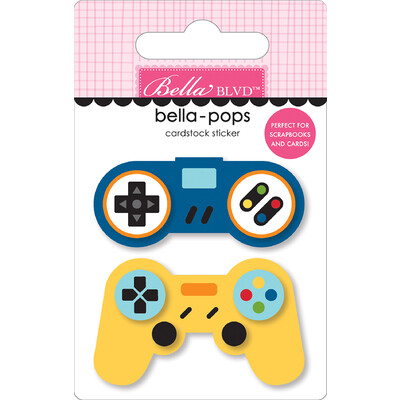 Bella-pops 3D Cardstock Sticker, Game Over