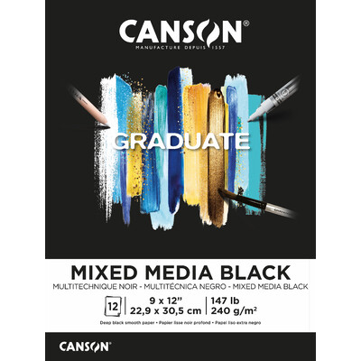 Canson: Graduate - Mixed Media Black