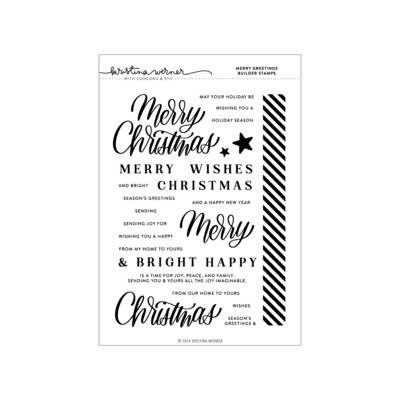 Clear Stamp, Merry Greetings Builder