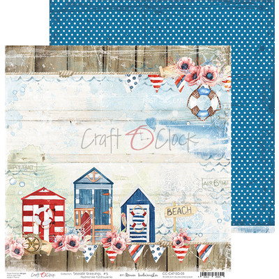 12X12 Patterned Paper, Seaside Greetings - 05