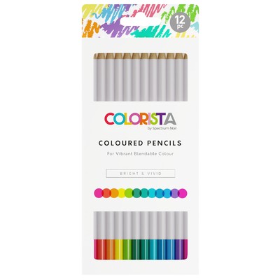 Colorista Coloured Pencil Set, Bright & Vivid (12pc)