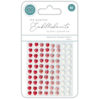 Adhesive Enamel Hearts