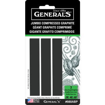 General Pencil Co.: Kimberly - Graphite - Art Sticks Rectangular
