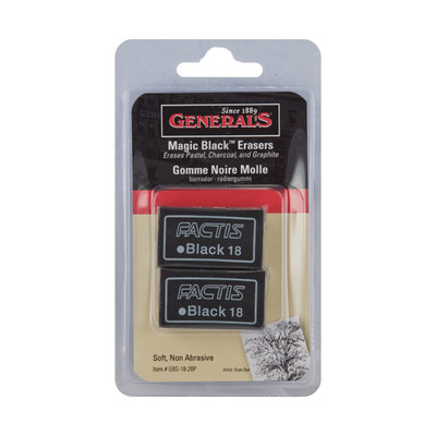 General Pencil Co.: Artist Erasers - Factis - Magic Black