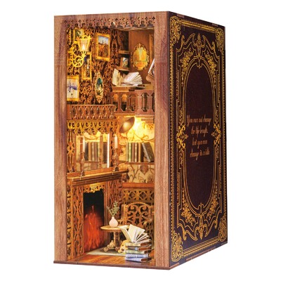 DIY Miniature Model Kit, Book Nook - Eternal Bookstore (w/Dust Cover)