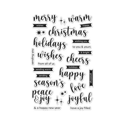 Clear Stamp, Joyful Christmas Messages