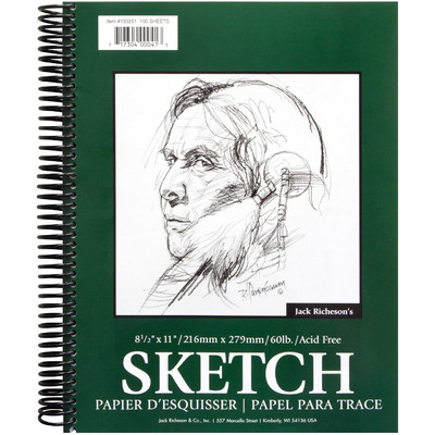 Jack Richeson & Co.: Paper Pads And Bulk - Drawing 60 Side Spiral Bound