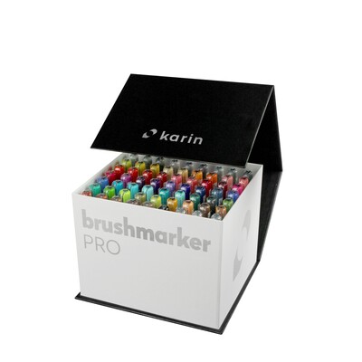 Brushmarker PRO Mega Box, 60 Colors + 3 Blenders