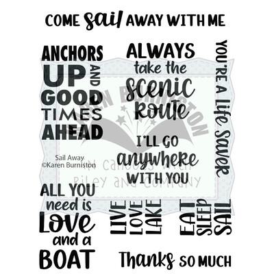 Clear Stamp, Sail Away Sentiments