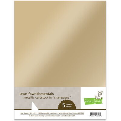 Lawn Fawn: Lawn Fawndamentals - Metallic Cardstock