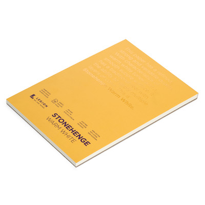 Stonehenge Warm White 100% Cotton Paper Pad, 5" x 7" (250gsm)