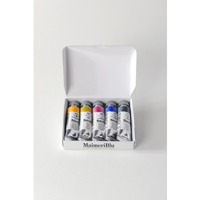 MaimeriBlu Watercolour Paint Set, Intro (5 Tubes, 12ml)