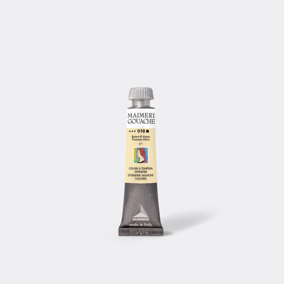 Maimeri Gouache Paint, 20ml - Titanium White