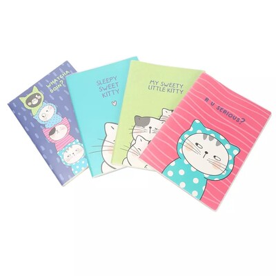 So Many Cats Soft Cover Notebooks (4pc)