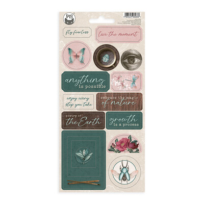 Chipboard Sticker Sheet, Naturalist 02