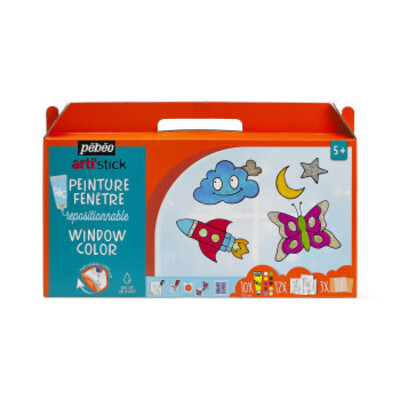 Pebeo: Arti'stick Restickable Window Colour Paint