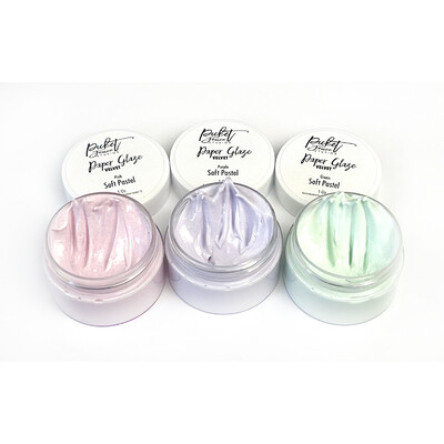 Paper Glaze Velvet Sampler Set, Soft Pastel