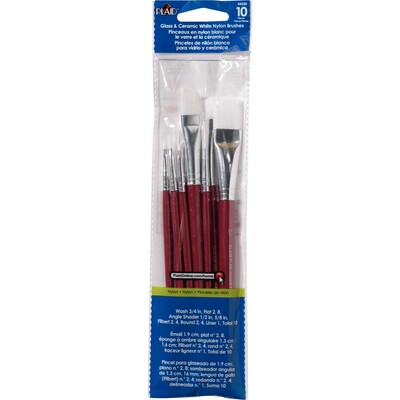 Brush Set, White Nylon (10pc)