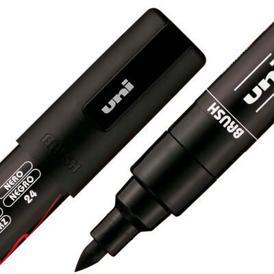 Posca: Paint Markers - PC 5BR 1-4mm Semi Flexible Brush Tip