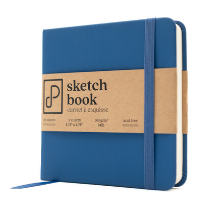 Sketch Book, 12cm x 12cm, Blue Velvet - Prism Studio Canada