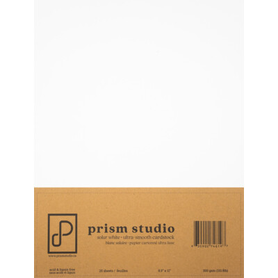 8.5x11 Ultra-Smooth Cardstock 110lb, Solar White (25 sheets)