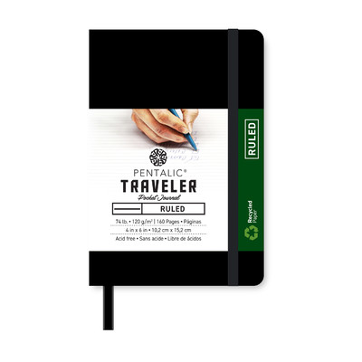 Pentalic: Traveler Pocket Journal - Ruled