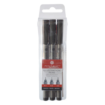 Illustration Pen Set, 3 Piece