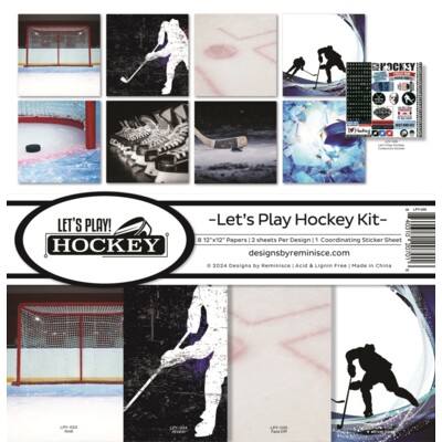 12X12 Collection Kit, Let's Play Hockey