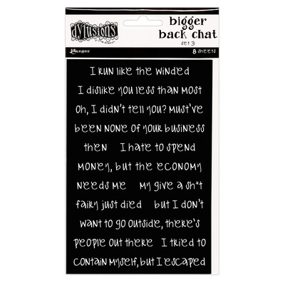 Ranger: Dylusions - Stickers - Bigger Back Chat