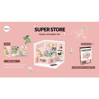 Robotime (ROKR & Rolife): Rolife - DIY Miniature House - Super Creator Super Store